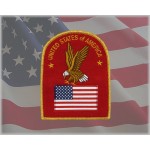 USA Flag Patch Red